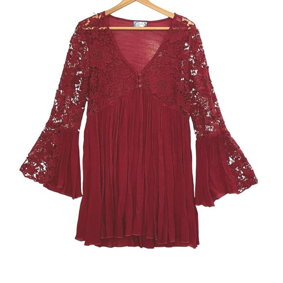 Rayon Crepe Lace Bell Sleeve - Picture 8 of 8